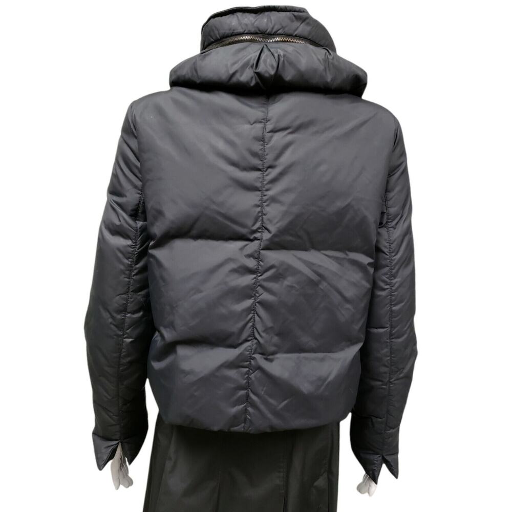 ARMANI COLLEZIONI Womens Black Goose Down Coat Puffer Jacket Size 6 - Picture 2 of 12